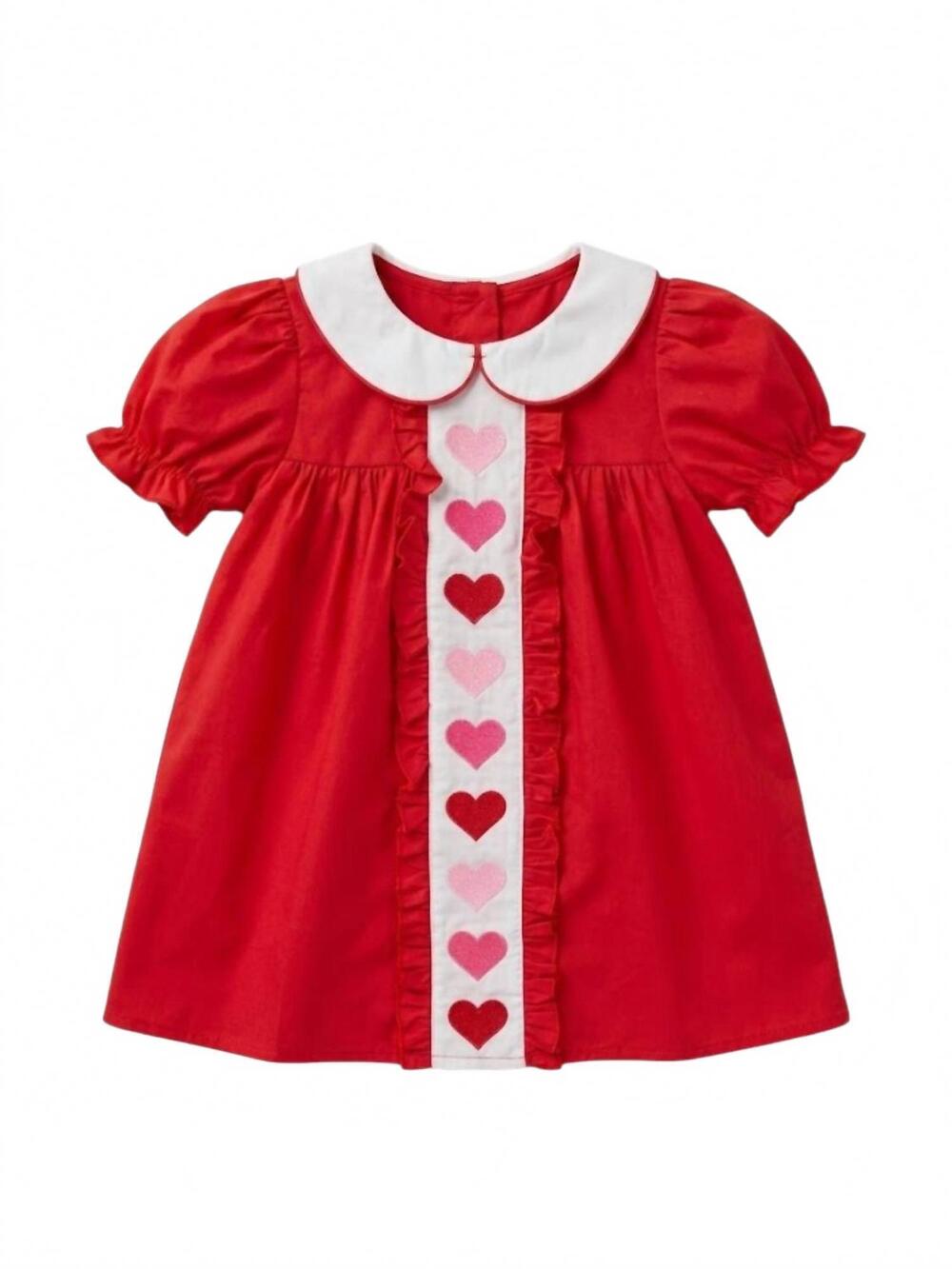 NEW RYLEE FAITH DESIGNS girl's sweetheart dress in red